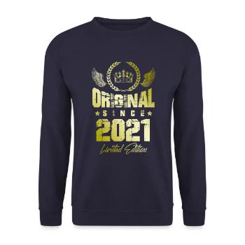 2021 limited edition - Unisex Pullover - Navy - Vorne - Alina (178cm) & Michal (187cm)