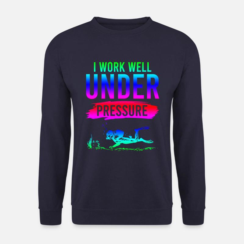 Spruch tauchen - Unisex Sweatshirt - navy