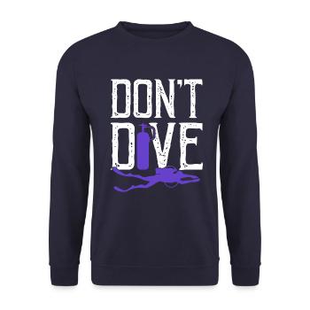 plongeurs plongeurs - Sweat-shirt Unisexe - marine - Devant - Alina (178cm) & Michal (187cm)