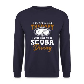 thérapie de plongée sous-marine - Sweat-shirt Unisexe - marine - Devant - Alina (178cm) & Michal (187cm)