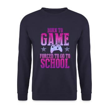 joueur scolaire - Sweat-shirt Unisexe - marine - Devant - Alina (178cm) & Michal (187cm)