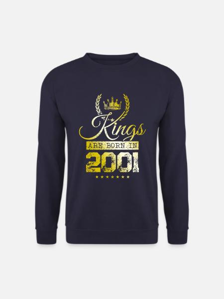 kings are born 2001 - Unisex Sweatshirt - navy