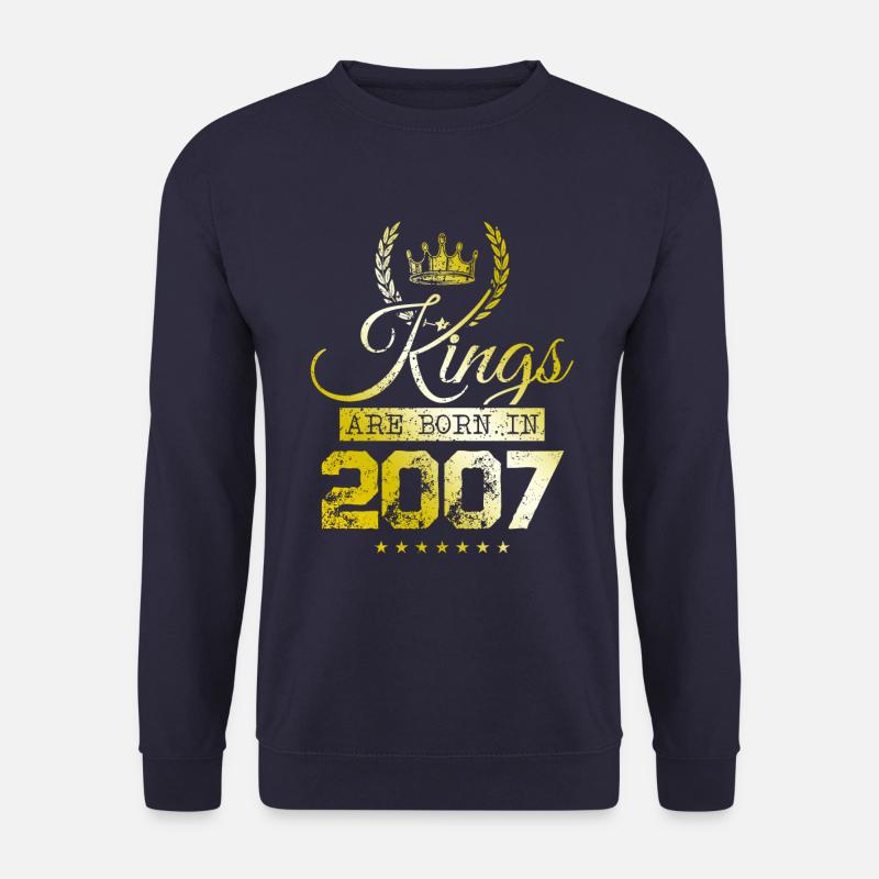kings are born 2007 - Unisex Sweatshirt - navy