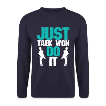 spruch taekwondo - Unisex Pullover - Navy - Vorne - Alina (178cm) & Michal (187cm)