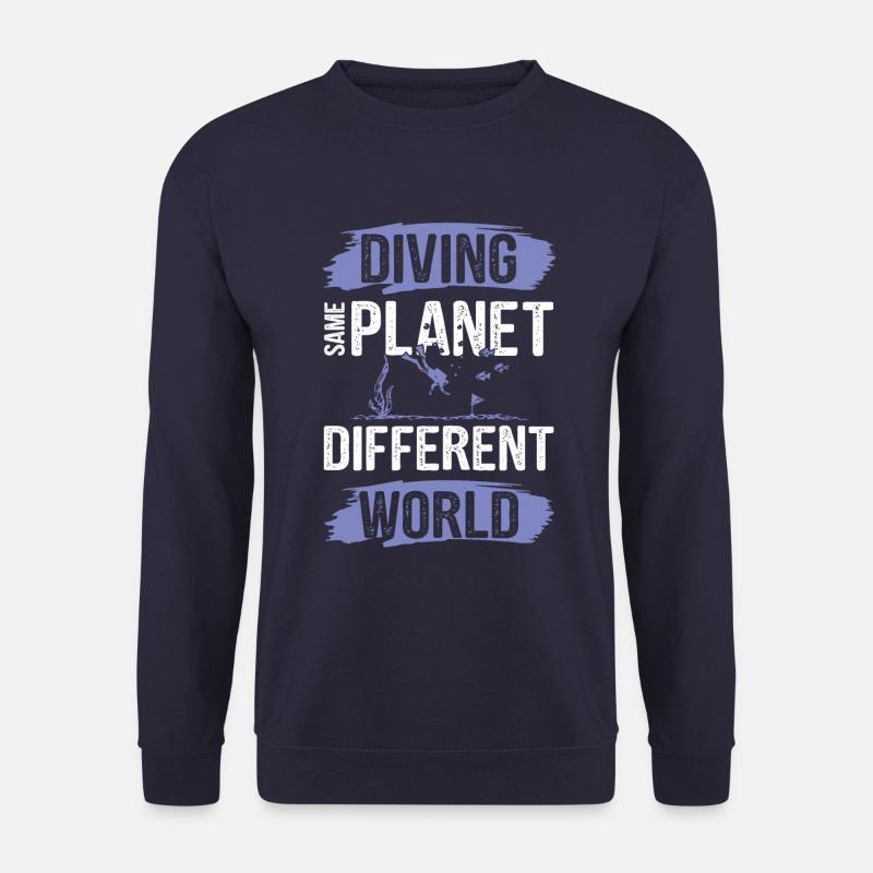 tauchen andere welt - Unisex Pullover - Navy