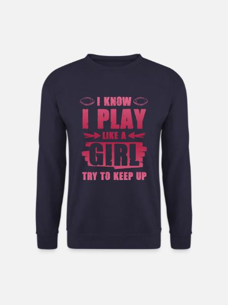 fille fille football - Sweat-shirt Unisexe - marine