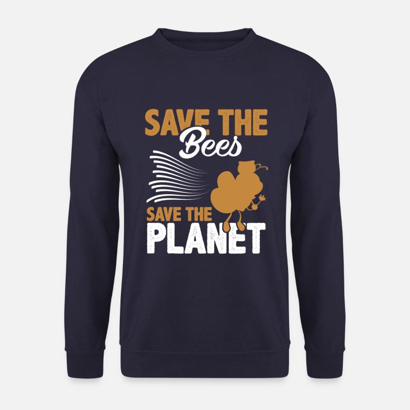 bee protection environmental protection - Unisex Sweatshirt - navy