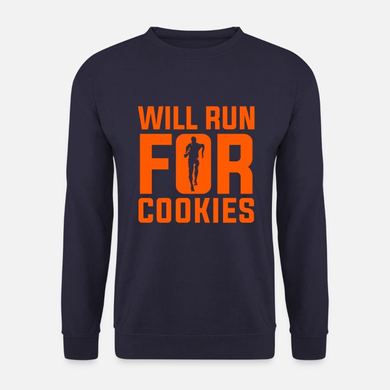 rennen für kekse - Unisex Pullover - Navy