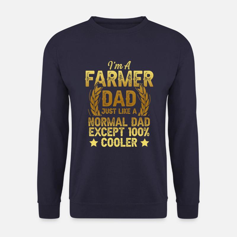 Farmer dad papa - Unisex Pullover - Navy