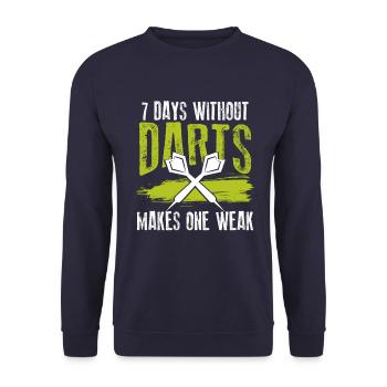 darts sport - Unisex Sweatshirt - navy - Front - Alina (178cm) & Michal (187cm)