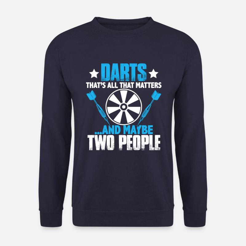 dart spruch - Unisex Sweatshirt - navy