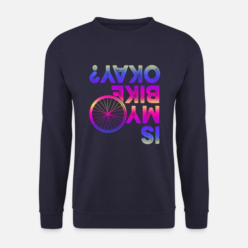 fahrrad spruch - Unisex Pullover - Navy