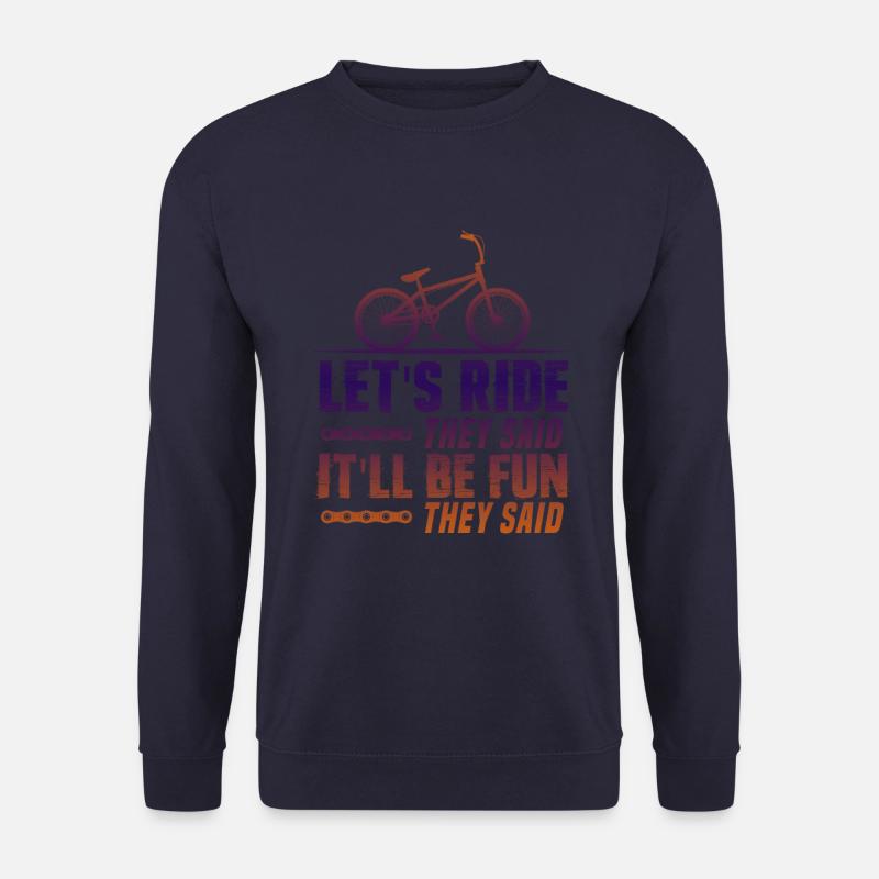lets ride fahrrad - Unisex Pullover - Navy