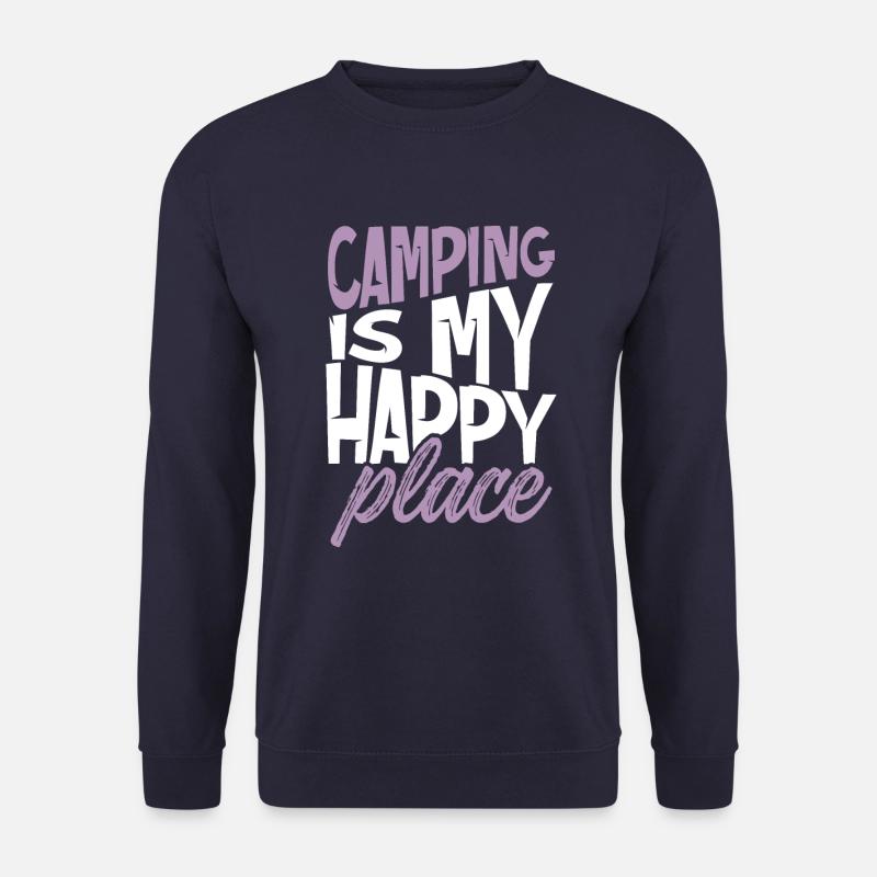camping happy place - Unisex Pullover - Navy