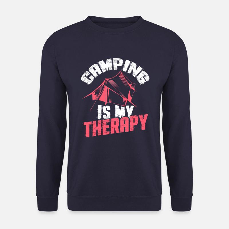 camping therapie - Unisex Pullover - Navy
