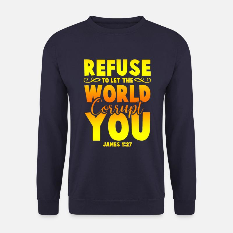 weltlich lleben bibel - Unisex Pullover - Navy