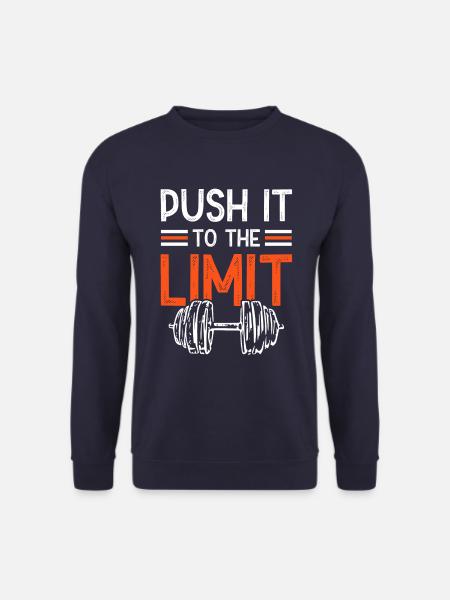 push it limit fitness - Unisex Sweatshirt - navy