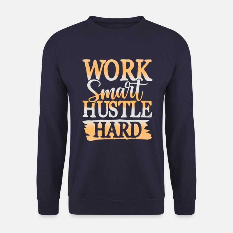 arbeit hustle hard - Unisex Pullover - Navy