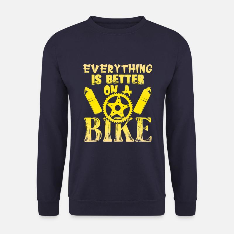 bike spruch lustig - Unisex Pullover - Navy