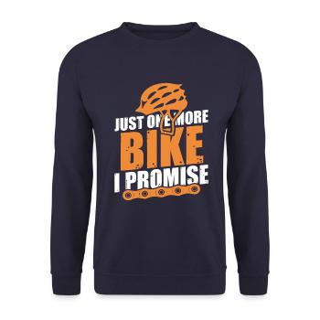 bike bike - Unisex Sweatshirt - navy - Front - Alina (178cm) & Michal (187cm)