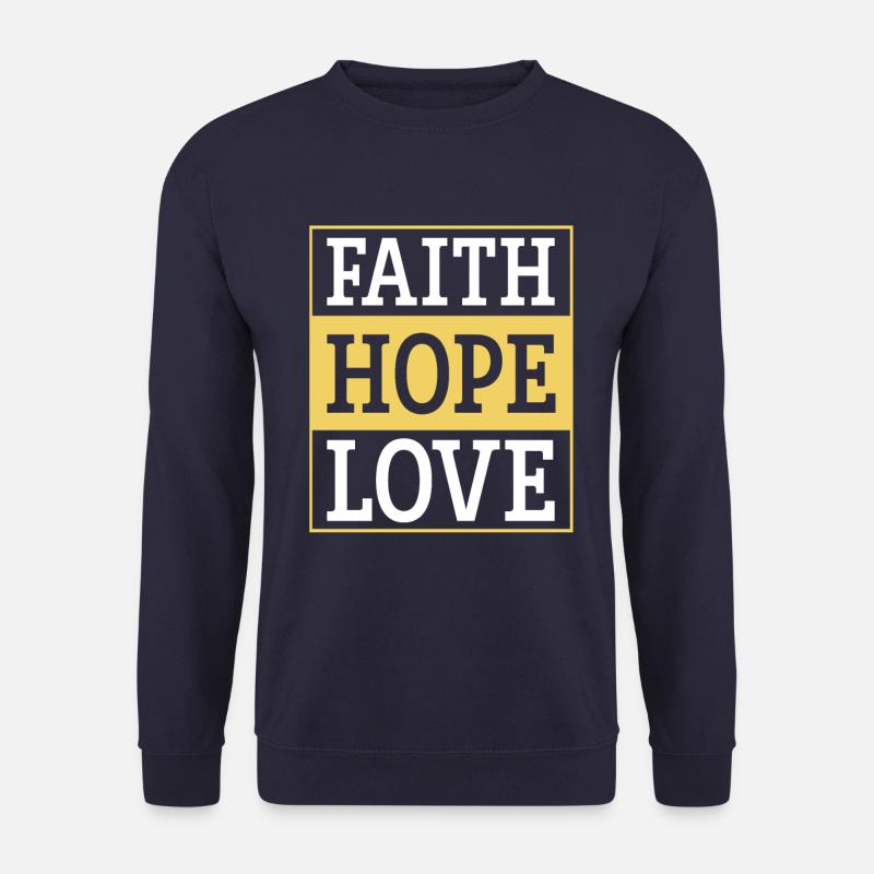 glaube hoffnung liebe - Unisex Pullover - Navy