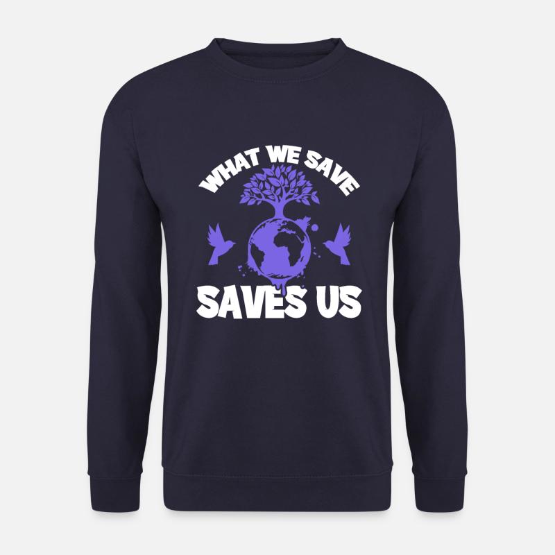 erde naturschutz - Unisex Pullover - Navy