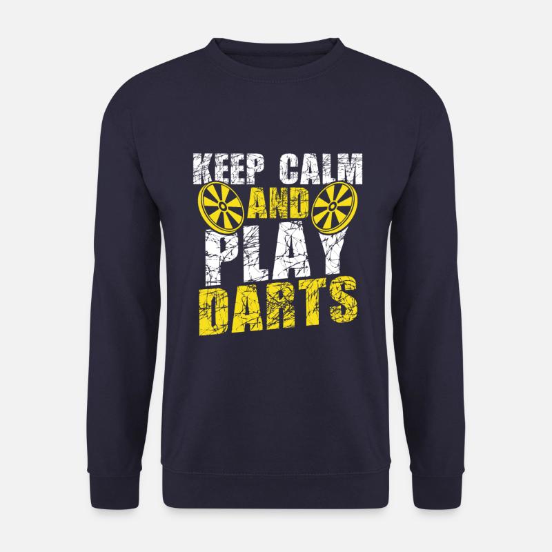 keep calm dart game - Unisex Sweatshirt - navy