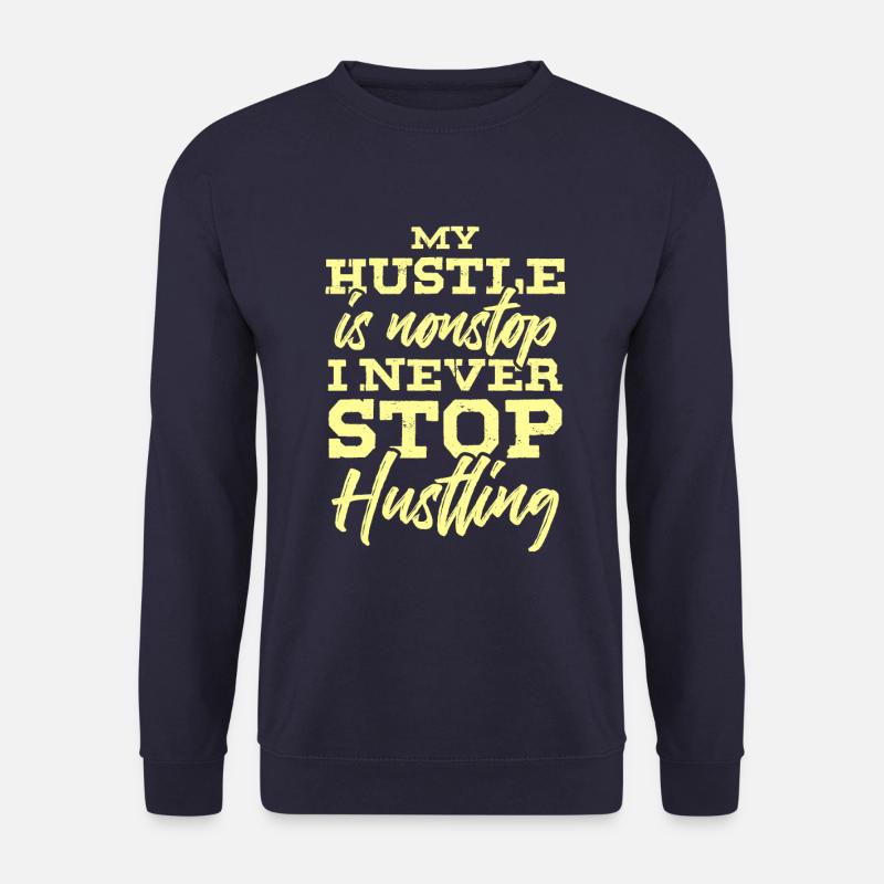 hustlin hustle - Unisex Pullover - Navy