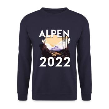 Alps 2022 - Unisex Sweatshirt - navy - Front - Alina (178cm) & Michal (187cm)