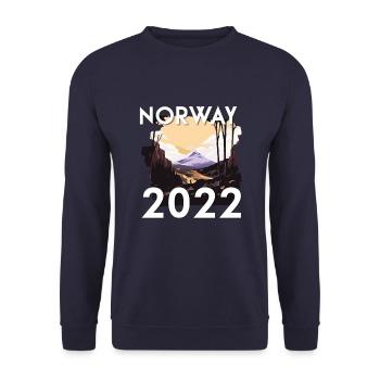 Norway 2022 - Unisex Sweatshirt - navy - Front - Alina (178cm) & Michal (187cm)