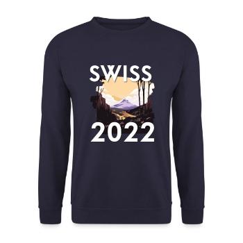 Swiss 2022 - Unisex Pullover - Navy - Vorne - Alina (178cm) & Michal (187cm)