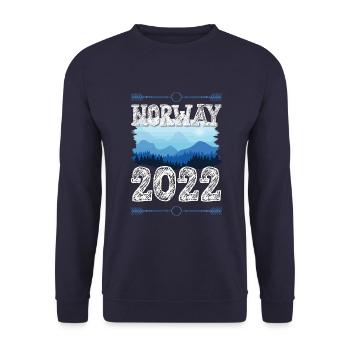 Norway 2022 - Unisex Sweatshirt - navy - Front - Alina (178cm) & Michal (187cm)