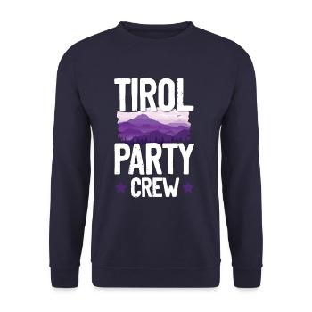 Tirol Party Crew - Sweat-shirt Unisexe - marine - Devant - Alina (178cm) & Michal (187cm)