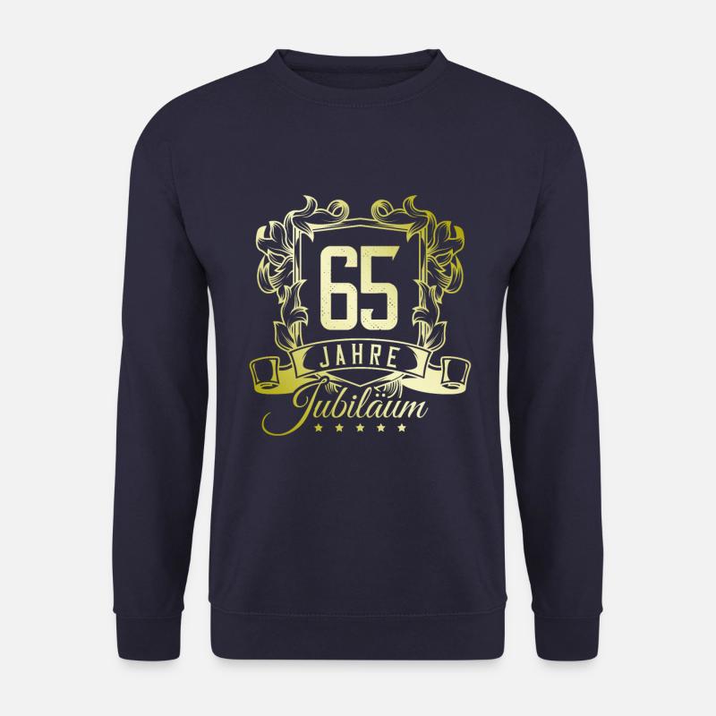 65 Zahl Wappen - Unisex Pullover - Navy
