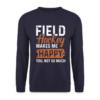 feldhockey sport - Unisex Pullover - Navy - Vorne - Alina (178cm) & Michal (187cm)