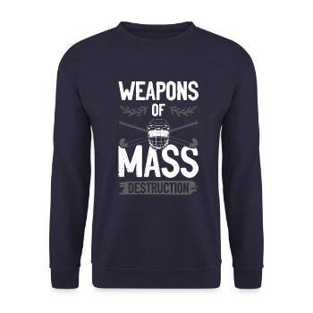 Arme de hockey sur gazon - Sweat-shirt Unisexe - marine - Devant - Alina (178cm) & Michal (187cm)