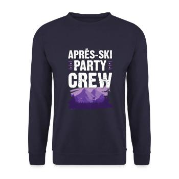 Apres SKi Party Crew - Sweat-shirt Unisexe - marine - Devant - Alina (178cm) & Michal (187cm)