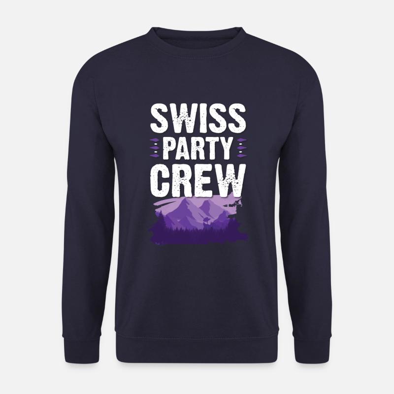 Swiss Party Crew - Unisex Pullover - Navy