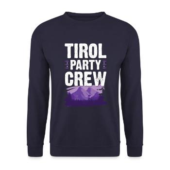 Tirol Party Crew - Sweat-shirt Unisexe - marine - Devant - Alina (178cm) & Michal (187cm)