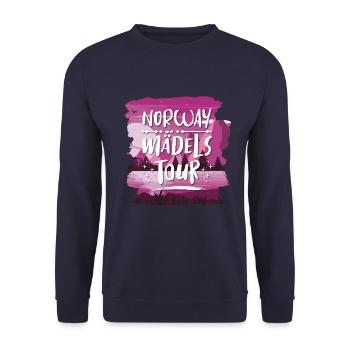Norwegen Mädels Tour - Unisex Pullover - Navy - Vorne - Alina (178cm) & Michal (187cm)