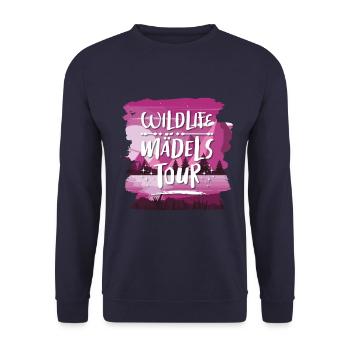 Wildlife Mädels Tour - Unisex Pullover - Navy - Vorne - Alina (178cm) & Michal (187cm)