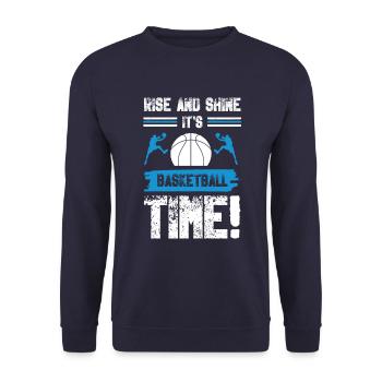 Basketball cool dicton - Sweat-shirt Unisexe - marine - Devant - Alina (178cm) & Michal (187cm)