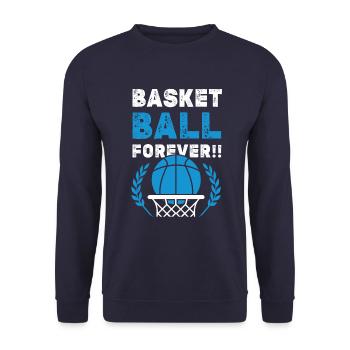 Basketball cool dicton - Sweat-shirt Unisexe - marine - Devant - Alina (178cm) & Michal (187cm)