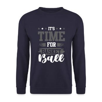 Basketball cool dicton - Sweat-shirt Unisexe - marine - Devant - Alina (178cm) & Michal (187cm)