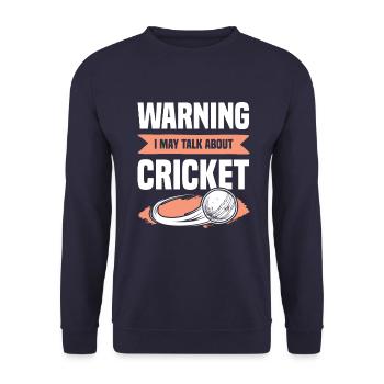 cricket sport - Unisex Pullover - Navy - Vorne - Alina (178cm) & Michal (187cm)