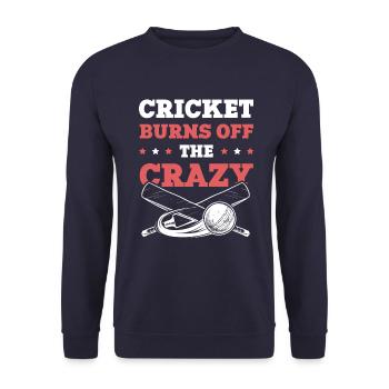Cricket Crazy - Sweat-shirt Unisexe - marine - Devant - Alina (178cm) & Michal (187cm)