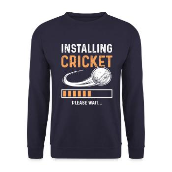 Installer le cricket - Sweat-shirt Unisexe - marine - Devant - Alina (178cm) & Michal (187cm)