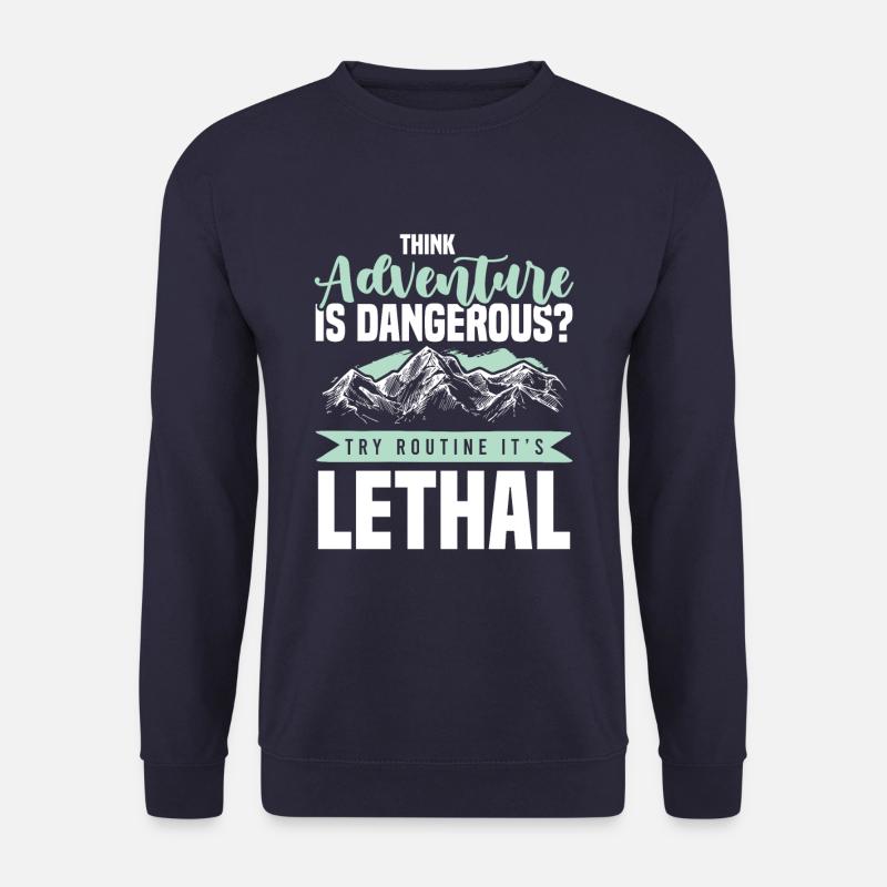 abenteuer klettern - Unisex Pullover - Navy