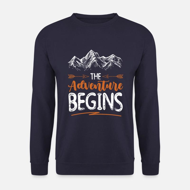 Adventure begins Climbing - Unisex Sweatshirt - navy