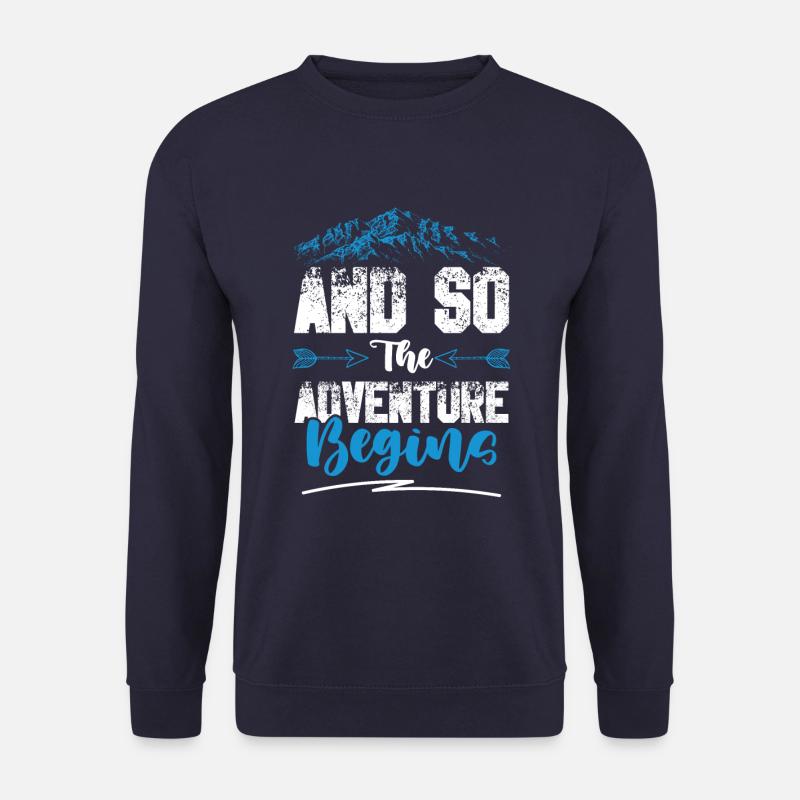 L’aventure commence L’escalade - Sweat-shirt Unisexe - marine